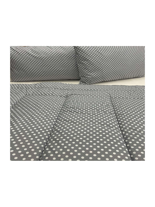 MayHome Duvet Cover Set Cotton Queen with 2 Pillowcases 200x240 Polka dot