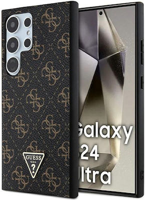 Guess 4g Triangle Back Cover Δερματίνης / Δερμάτινο Μαύρο (Galaxy S24 Ultra)