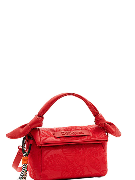 Desigual Alpha Loverty Din piele Geantă de damă Crossbody Roșie