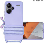 Sonique Back Cover Silicone 0.5mm with Strap Lilac (Redmi Note 13 Pro+)