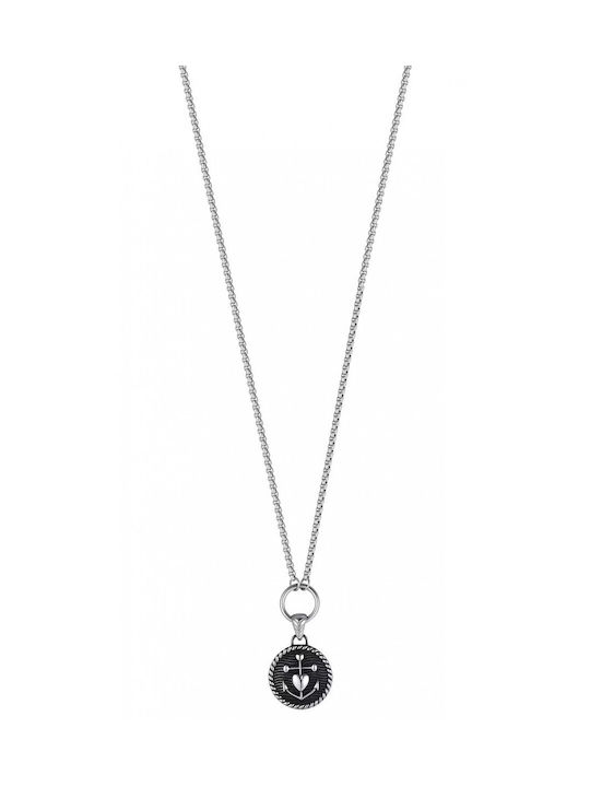 Necklace Luca Barra Steel with Anchor Ca464