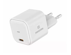 Swissten Încărcător Fără Cablu GaN și Cablu USB-C 45W Livrarea energiei Albς (22037010)