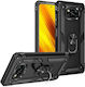 Erbord Umschlag Rückseite Metallisch Schwarz (Poco X3 NFC / X3 Pro)