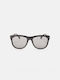 Cosselie Vibe Unisex Sunglasses with Black Horn-Rimmed Frame and Gray Lenses