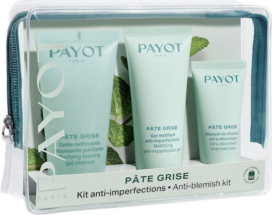 Payot Anti-imperfections Setgel Cleanser 50ml/mattifying Anti-imperfection Gel 30ml /ultra-absorbant Mask 15ml Set X 95 Ml