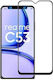 Full Glue Full Face Tempered Glass Μαύρο (Realme C53)