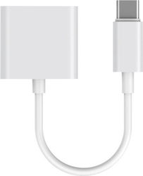 Leewello YPX-037 USB-C male σε USB-C / 3.5mm male