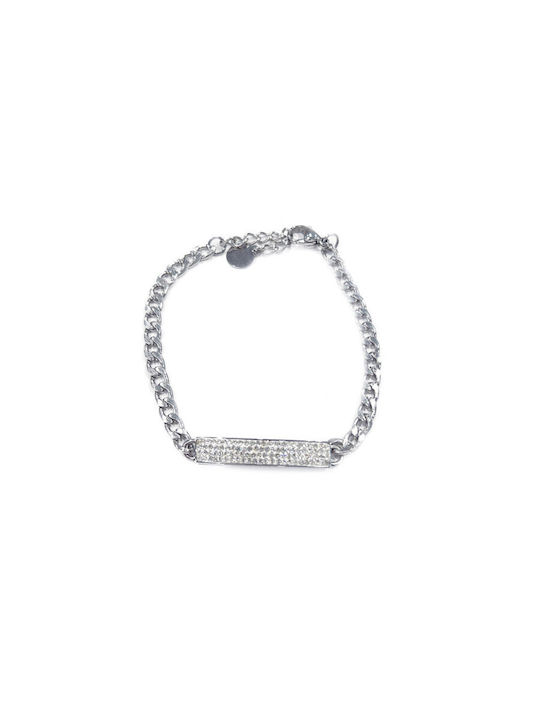Luxury Bracelet Chain Rhinestone Silver