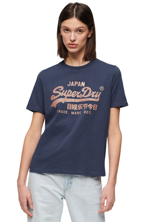Superdry VINTAGE LOGO T-Shirt Navy