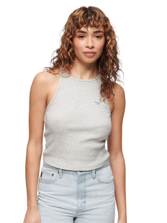 Superdry Women's Athletic Blouse Sleeveless Gray