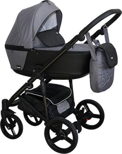 Mikrus Capri Adjustable 3 in 1 Baby Stroller Suitable for Newborn Grey