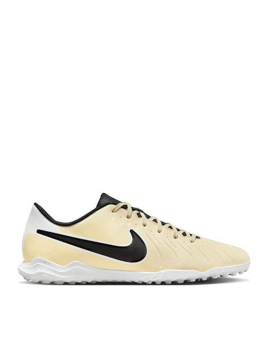 Nike Tiempo Legend 10 Club Fußballschuhe mit geformten Stollen Lemonade / Metallic Gold Coin / Black
