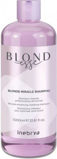 Inebrya Blondesse Blonde Miracle Shampoos Reconstruction/Nourishment & Smoothing for Coloured Hair 1000ml