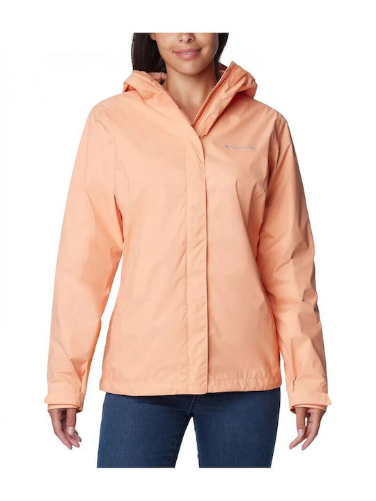 Columbia Women's Short Lifestyle Jacket for Winter Orange