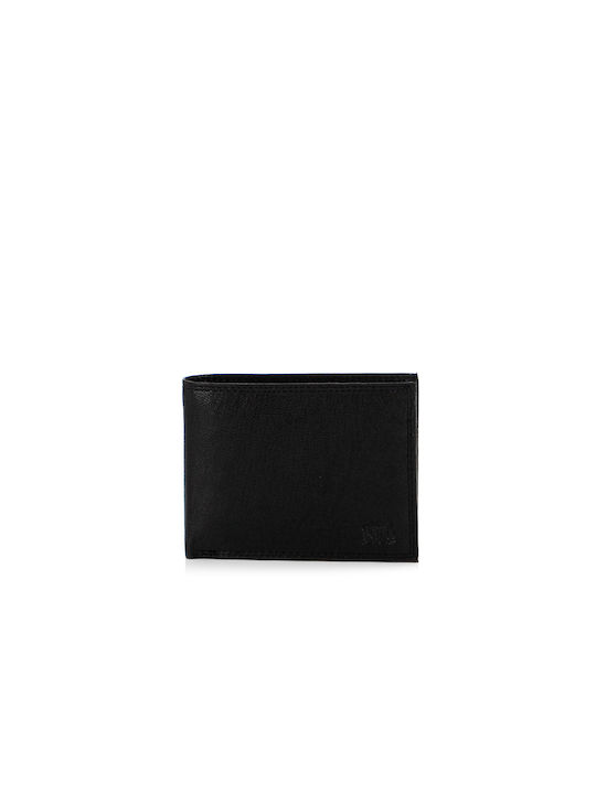 Polo Δερμάτινο Ανδρικό Πορτοφόλι Καρτών με RFID Μαύρο