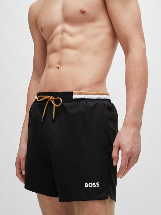 Hugo Boss Андрически Бански Шорти Черно