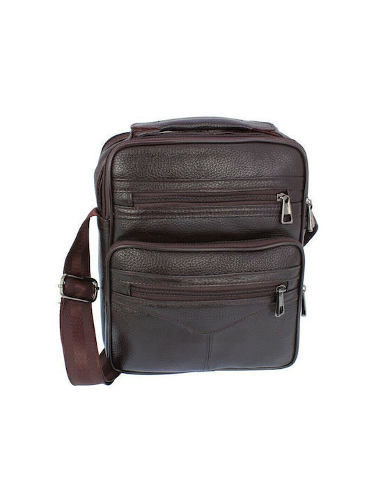 Annie Leather Leather Men's Bag Handbag Brown