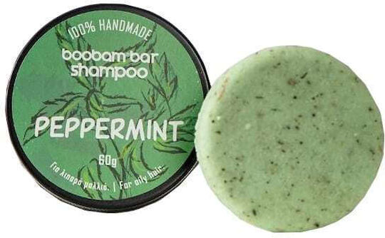 Boobam Peppermint Στέρεο Σαμπουάν για Λιπαρά Μαλλιά 60gr