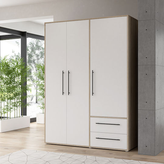Dreifachtür Razol 144.5x59x200cm White, Sonoma, Melanin Dreifachtür Razol 144.5x59x200cm White, Sonoma, Melanin