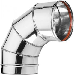 Inox Shell Chimney Chimney Tube Inox 120mm Silver Inox Shell Chimney Chimney Tube Inox 120mm Silver