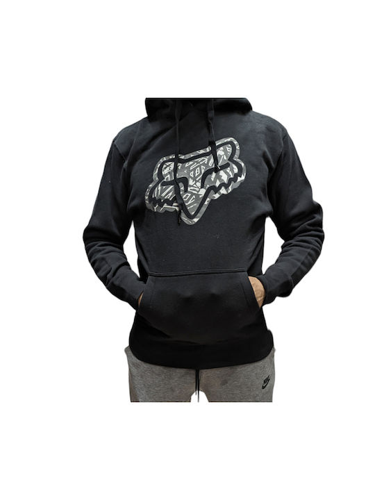 Fox Herren Sweatshirt mit Kapuze black