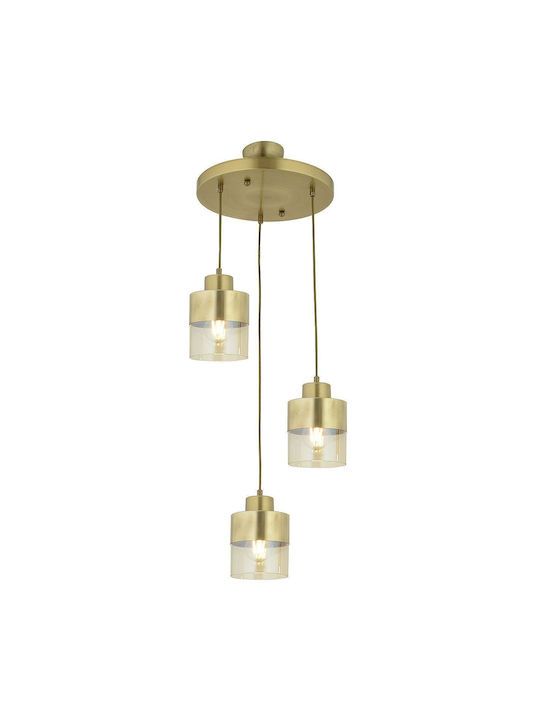 ArteLibre Pendant Light Three-Light Bronze