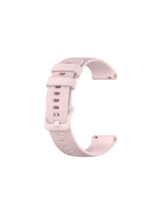 Rhombus Pattern Strap Silicone Pink (Amazfit Bip 5)