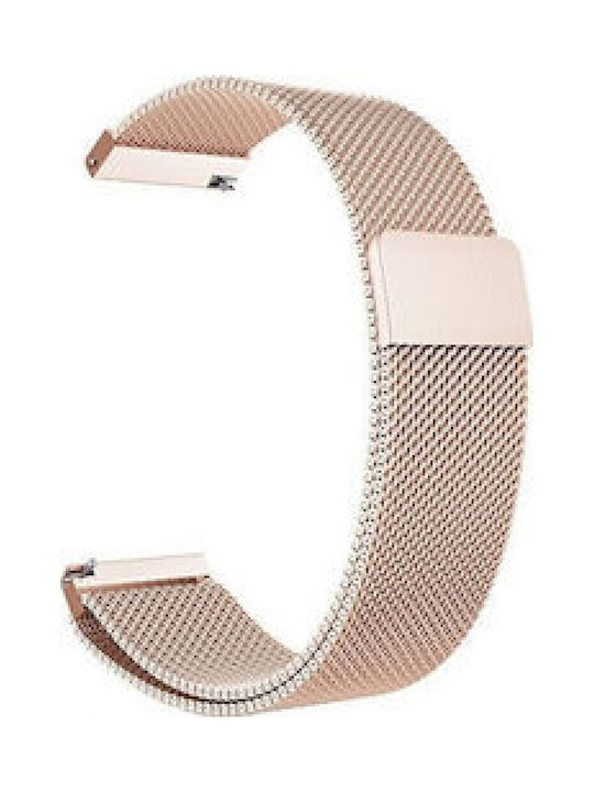 Metall Armband Rostfreier Stahl Rose Gold (Amazfit Bip 5)