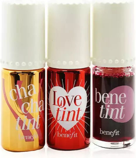 Set Benefit Lip Tints To Love 3x6ml - 1x Chachatint Lip & Cheek Stain 6ml/1x Lovetint Lip & Cheek Stain 6ml/1x Benetint Lip & Cheek Stain 6ml - 1 Set X 18 Ml