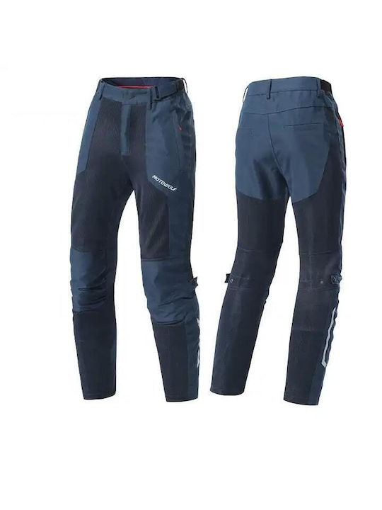 Motowolf Herren Sommer Reithosen Blau
