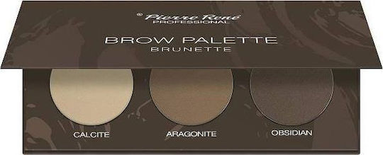 Палитра за вежди Pierre Rene Brow Palette Eyebrow Shadow Palette 03 Брюнетка