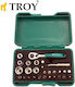 Troy Ratschen- & Steckschlüssel-Sets 1\4" 28Stück