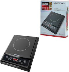 DictroLux Induction Countertop Single Burner Black