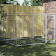 vidaXL Metallisches Hundepark 200x200x150cm Grau