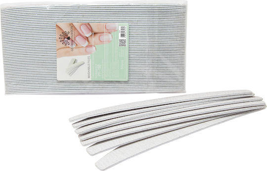 Disposable Nail Files 100 Grit 50pcs Self-Adhesive Global Soft Base