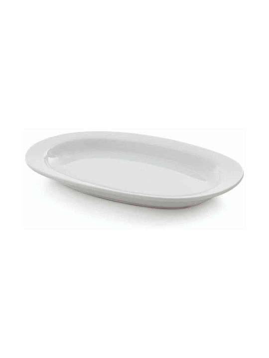 GTSA Series Koup 40 Cm Serving Platter Oval made of Porcelain White 40x28cm