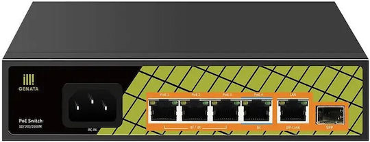 Conexpro Conexpro GNT-P1006GA Unmanaged L2 PoE+ Switch με 5 Θύρες Ethernet και 1 SFP Θύρα