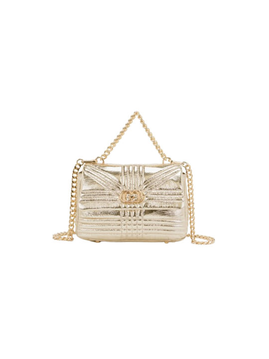 La Carrie Leder Damen Tasche Gold