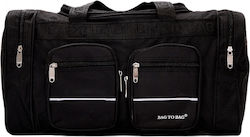 Bag to Bag Sack Voyage Black Fabric L50xW27xH23cm
