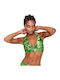 Bikini Τριγωνάκι D Cup Floral Πράσινο