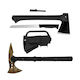 Survival Kit Case with Axe Knife and Whistle