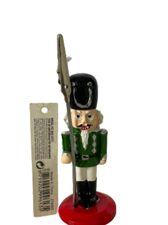 blokker Metal Christmas Nutcracker 9cm Green