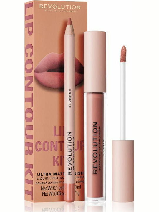 Revolution Beauty Σετ Μακιγιάζ για το Πρόσωπο Lip Contour Kit