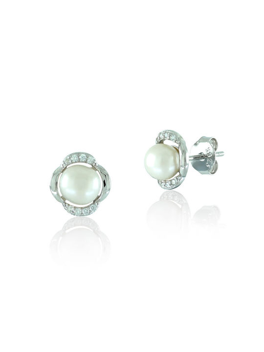 Bijou Box Earrings made of Silver with Pearls