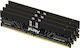 Kingston 128GB DDR5 RAM mit 4 Modulen (4x32GB) und Geschwindigkeit 5600 für Schreibtisch