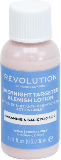 Revolution Skincare Overnight Targeted Blemish Lotion Calamine & Salicylic Acid 30 Ml
