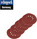 Scheppach Φύλλο Λείανσης Έκκεντρου Τριβείου K100 225x225mm Σετ 10τμχ