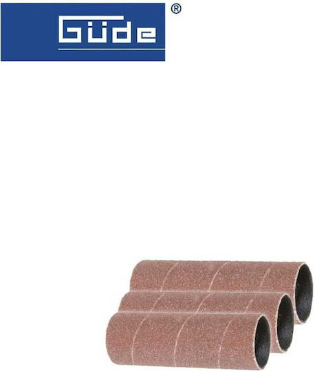 Güde Φύλλο Λείανσης Έκκεντρου Τριβείου K80 38x38mm Σετ 3τμχ