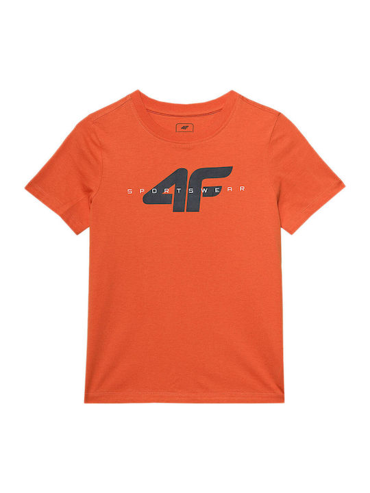 4F Παιδικό T-shirt Κόκκινο