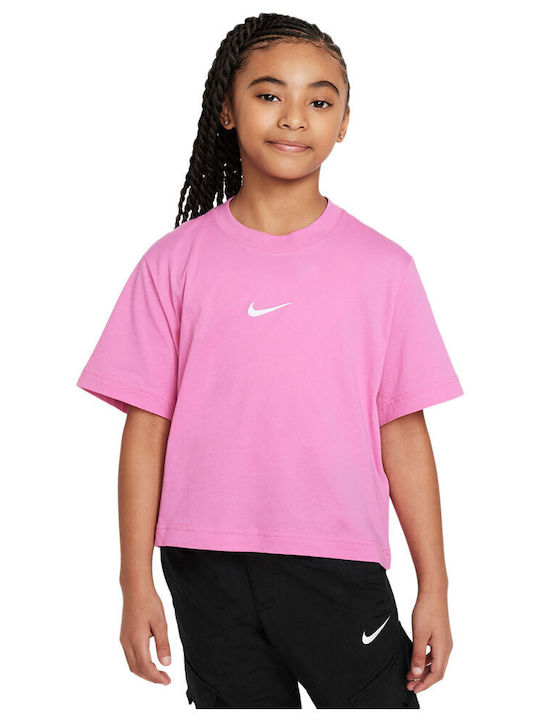 Nike Kids' T-shirt Pink Sportswear Essentials